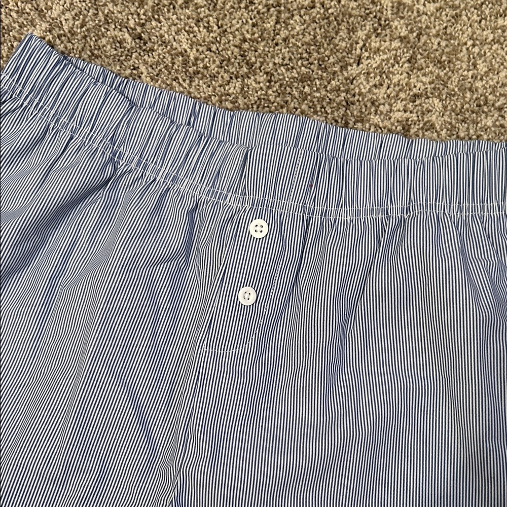 Ford Blue and White Striped Women's Boxer Shorts, Size Small - Picture 3 of 7